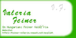 valeria feiner business card